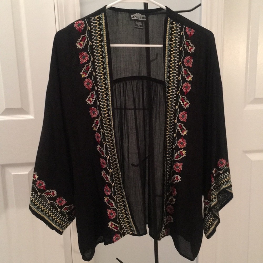 Angie Kimono with Floral Detail